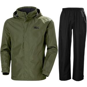 Helly Hansen Dubliner/HH Rain regenpak, heren, groen/zwart
