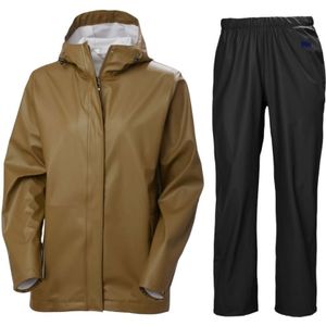 Helly Hansen Moss, regenpak, dames, bruin/zwart