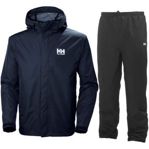 Helly Hansen Seven J, regenkleding, heren, donkerblauw/zwart