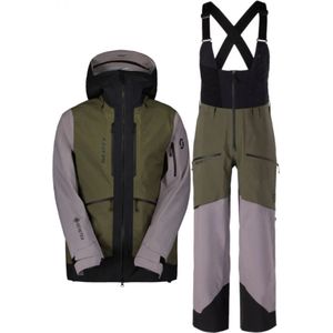 Scott Vertic GTX 3L jas/broek set, heren, grijs/donkergroen