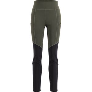Lundhags Fulu Wool Tights, wandelbroek, dames, groen/zwart