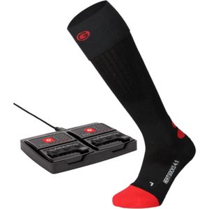 Lenz Heat Sock 4.1/Lithium Pack rcB 1400 set, unisex, zwart