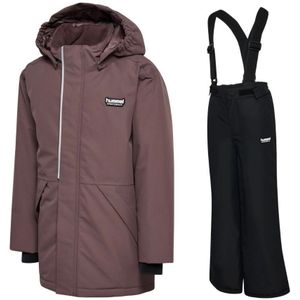 Hummel hmlJR Snow WP 10K skiset, bruin/zwart, junior