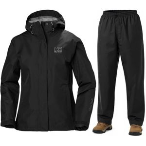 Helly Hansen Seven J/HH Rain, regenpak, dames, zwart
