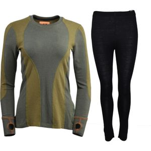 Aeonian/Helios thermokleding, set, dames, groen/zwart