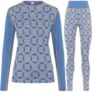 Kari Traa Iselin ski ondergoed set, dames, blauw