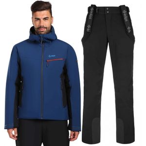 Kilpi Rhea/Flip skiset, heren, zwart/donkerblauw