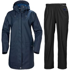 Helly Hansen Moss, regenpak, dames, donkerblauw/zwart