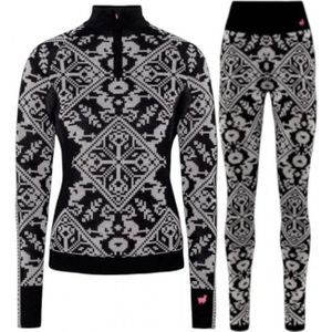 Kari Traa Saga HZ/Saga ski ondergoed set, dames, zwart