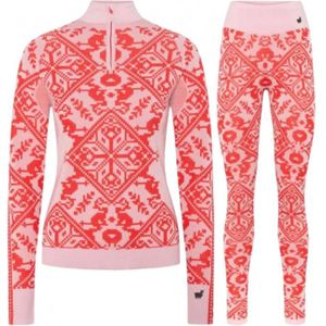 Kari Traa Saga HZ/Saga ski ondergoed set, dames, rood