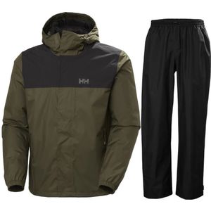 Helly Hansen Vancouver/HH Rain, regenpak, heren, groen/zwart