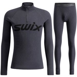 Swix RaceX Merino Half Zip/Pantalonset, heren, donkergrijs