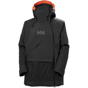 Helly Hansen Powchaser Asymmetric, ski jas, dame, zwart