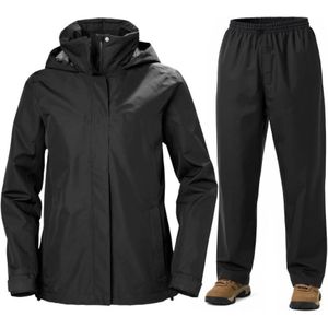 Helly Hansen Aden/HH Rain, regenpak, dames, zwart
