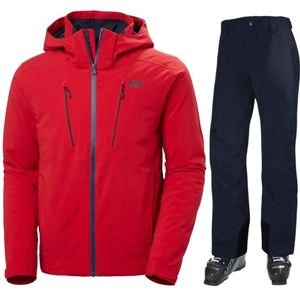 Helly Hansen Alpha/Legendary, skiset, heren, rood/donkerblauw