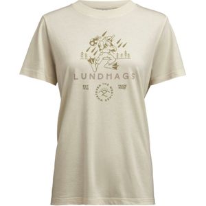 Lundhags Järpen Printed T-shirt, t-shirt, dames, wit