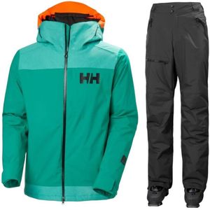 Helly Hansen Powdreamer 2.0/Sogn Cargo skiset, heren, groen/zwart