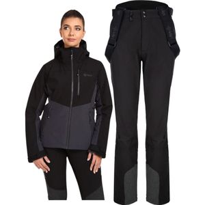 Kilpi Rhea/Flip skiset, dames, zwart/grijs
