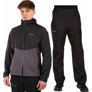 Kilpi Hurricane regenpak, heren, grijs/zwart