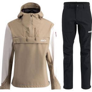 Swix Fjell shell broek/anorakset, heren, zwart/beige