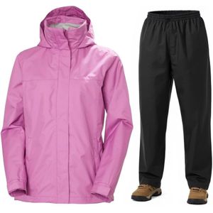 Helly Hansen Aden/HH Rain, regenpak, dames, roze/zwart