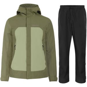 Didriksons Grit, regenpak, heren, groen/zwart