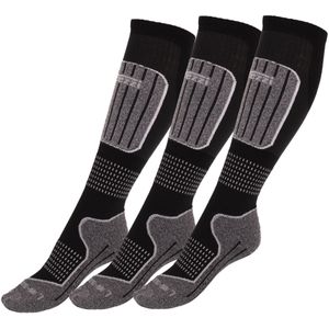 Accezzi - Merino 20 - Skisokken - Zwart - Drukabsorberende Lagen