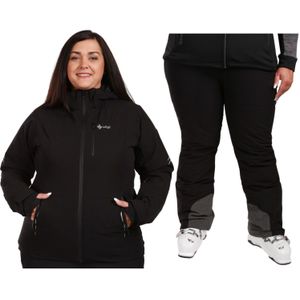 Kilpi Valera/Elare, Plus Size, ski set, dames, zwart
