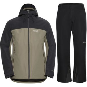 Jack Wolfskin Flowline/Wild Places skiset, heren, zwart/beige