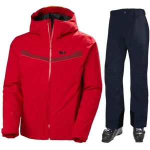 Helly Hansen Panorama 2.0/Legendary, skiset, heren, rood/donkerblauw