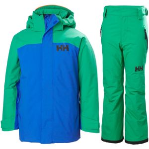 Helly Hansen Level/Legendary skiset, junior, blauw/groen