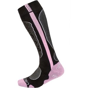 Cairn Spirit, skisokken, zwart/roze