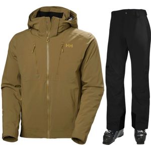 Helly Hansen Alpha 4.0/Legendary, skiset, heren, bruin/zwart