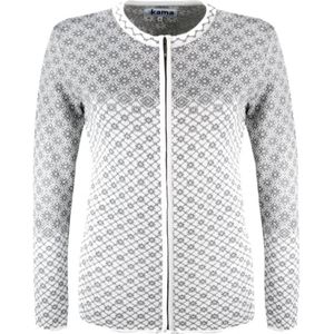 Kama Solvej, Merino sweater, dames, wit