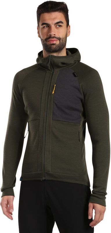 Kilpi - Merini - Sweater - Donkergroen - Met Capuchon en Duimgaten