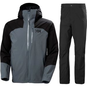 Helly Hansen Loke 2L shelljas + shellbroek, heren, alpine frost/zwart