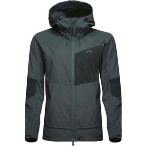 Lundhags Tived Stretch Hybrid Jacket, softshell jas, dames, grijs