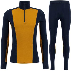 Ulvang Peak Map Half Zip, heren, donkerblauw/cathay spice