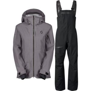 Scott Vertic Ripstop 3L shell jas/broek set, dames, grijs/zwart