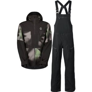 Scott Vertic Ripstop 3L shell jas/broek set, heren, grijs/zwart