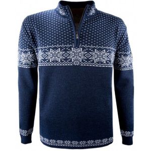 Kama Rune, merino sweater, heren, marineblauw