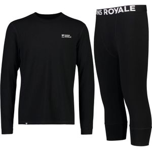 Mons Royale Cascade Merino Base Layer Set, heren, zwart