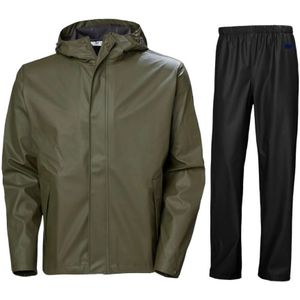 Helly Hansen Moss, regenpak, heren, donkergroen/zwart