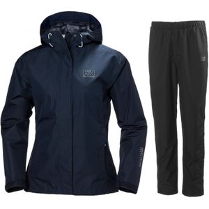 Helly Hansen Seven J regenpak, dames, donkerblauw/zwart