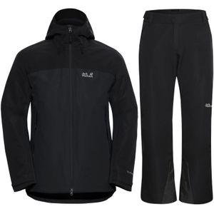 Jack Wolfskin Flowline/Wild Places skiset, heren, zwart