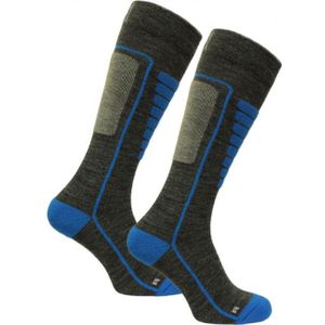 Norfolk Courchevel, skisokken, grijs/blauw