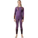 Helly Hansen - JR Lifa Merino Midweight - Set - Paars - 57% Merino Wol