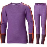 Helly Hansen - JR Lifa Merino Midweight - Set - Paars - 57% Merino Wol