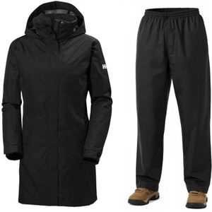 Helly Hansen Aden/HH regenpak, dames, zwart