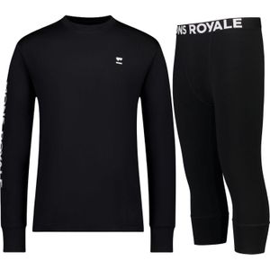 Mons Royale Cascade/Yotei ski ondergoed set, heren, zwart